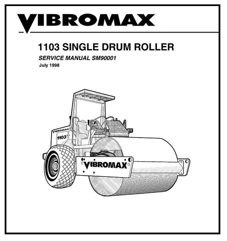 JCB Vibromax 1103 Single Drum Roller BEST PDF Service Repair Manual