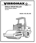 JCB Vibromax 405, 605, 606 Single Drum Roller BEST PDF Service Repair Manual