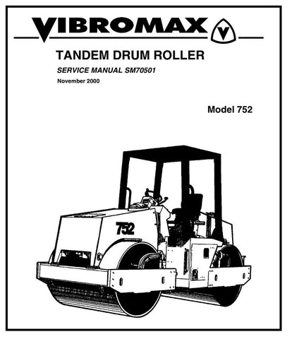 JCB Vibromax 752 Tandem Drum Roller BEST PDF Service Repair Manual