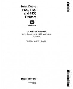 TM4286 SERVICE REPAIR TECHNICAL MANUAL - JOHN DEERE 1020, 1120, 1630 TRACTOR DOWNLOAD