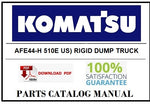 KOMATSU AFE44-H 510E US) RIGID DUMP TRUCK BEST PDF PARTS CATALOG MANUAL RUSSIA ALMAZY