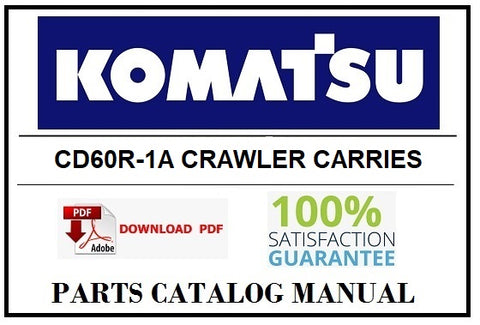 KOMATSU CD60R-1A CRAWLER CARRIES BEST PDF PARTS CATALOG MANUAL SN 1033-UP