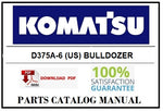 KOMATSU D375A-6 (US) BULLDOZER BEST PDF PARTS CATALOG MANUAL SN 60001-UP (Mining Specification) 