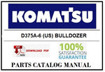 KOMATSU D375A-6 (US) BULLDOZER BEST PDF PARTS CATALOG MANUAL SN 60001-UP