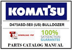 KOMATSU D475ASD-5E0 (US) BULLDOZER BEST PDF PARTS CATALOG MANUAL SN 30001-30146 (Super Dozer Spec.) 