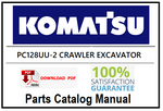 KOMATSU PC128UU-2 CRAWLER EXCAVATOR PDF PARTS CATALOG MANUAL SN 5001-UP (For North America)