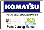 KOMATSU PC360LC-10 (US) CRAWLER EXCAVATOR PDF PARTS CATALOG MANUAL SN A32001-UP