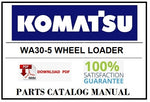 KOMATSU WA30-5 WHEEL LOADER BEST PDF PARTS CATALOG MANUAL SN 15001-25999 