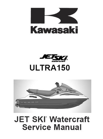 Kawasaki Ultra 150 Jet Ski  (JH1200-B1 , B2 , B3) Water Craft Best PDF Service Repair Manual