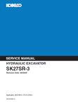 Kobelco SK27SR-3 Hydraulic Excavator BEST PDF Service Repair Manual (PV10-27001~)