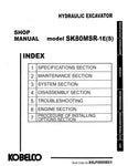 Kobelco SK80MSR-1E, SK80MSR-1E(S) Crawler Excavator BEST PDF Service Repair Shop Manual