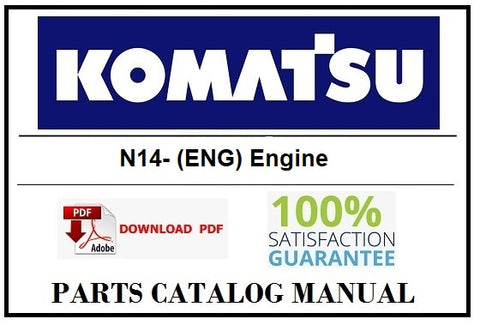 Komatsu N14- (ENG) Engine BEST PDF Parts Catalog Manual SN 1-UP