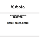 Kubota B2320, B2620, B2920 Tractor Best PDF Workshop Service Manual
