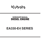 Kubota EA330-E4 Series Diesel Engine Best PDF Download Workshop Manual