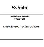 Kubota L3750, L3750DT, L4150, L4150DT Tractor Best PDF Workshop Service Manual