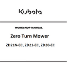 Kubota ZD21N-EC, ZD21-EC, ZD28-EC Tractor best PDF Workshop Service Repair Manual