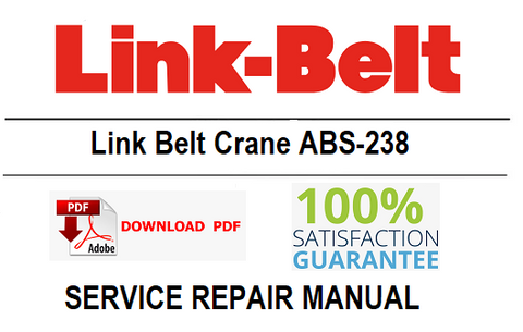 Link Belt Crane ABS-238 PDF Service Repair Manual
