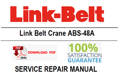 Link Belt Crane ABS-48A PDF Service Repair Manual
