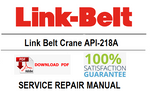 Link Belt Crane API-218A PDF Service Repair Manual