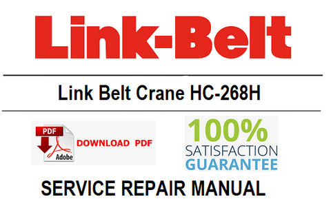 Link Belt Crane HC-268H PDF Service Repair Manual