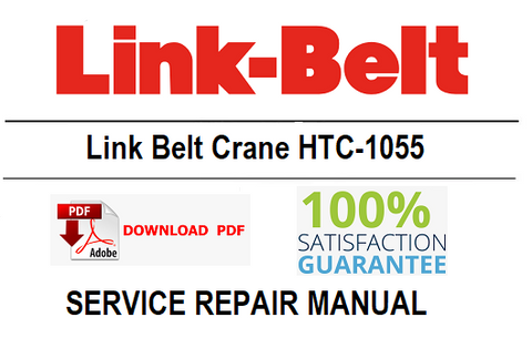 Link Belt Crane HTC-1055 PDF Service Repair Manual