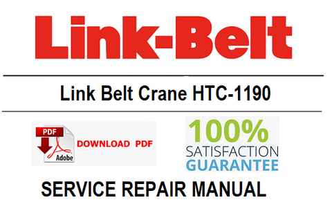 Link Belt Crane HTC-1190 PDF Service Repair Manual