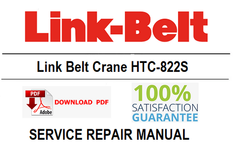 Link Belt Crane HTC-822S PDF Service Repair Manual