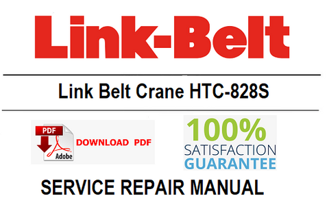 Link Belt Crane HTC-828S PDF Service Repair Manual