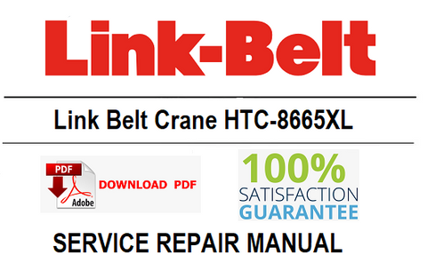 Link Belt Crane HTC-8665XL PDF Service Repair Manual