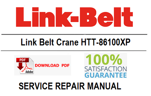 Link Belt Crane HTT-86100XP PDF Service Repair Manual