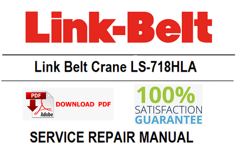 Link Belt Crane LS-718HLA PDF Service Repair Manual