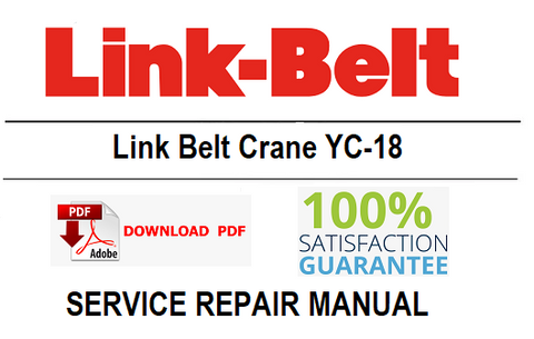 Link Belt Crane YC-18 PDF Service Repair Manual