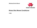 Massey Ferguson 1316S Rotary Disc Mower Conditioner Workshop Service Repair Manual