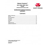 Massey Ferguson 8516, 8523, 8524, 8531 Planter Workshop Service Repair Manual