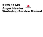 Massey Ferguson 9125, 9145 Auger Header Workshop Service Repair Manual