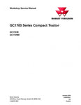 Massey Ferguson GC1723E, GC1725M Compact Tractor Workshop Service Repair Manual