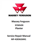 Massey Ferguson MF 9700VER Planter Workshop Service Repair Manual