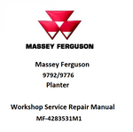 Massey Ferguson MF 9792, 9776 Planter Workshop Service Repair Manual