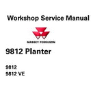 Massey Ferguson MF 9812, 9812 VE Planter Workshop Service Repair Manual