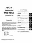 Mitsubishi 6D1 Diesel Engine (Industrial Use) Shop Manual BEST PDF Download