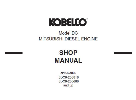 Mitsubishi Diesel Engine Model DC (8DC8, 8DC9, 8DC9-T) Service Repair