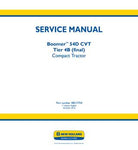 New Holland Boomer 54D CVT Tier 4B (Final) Compact Tractor Service Repair Manual Instant PDF Download