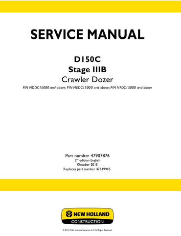 New Holland D150C Stage 3B Crawler Dozer Service Repair Manual