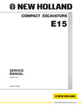 New Holland E15 Compact Excavator Service Repair Manual PDF Download