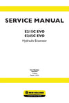 New Holland E215C, E245C Evo Hydraulic Excavator Service Repair Manual PDF Download