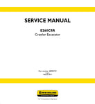 New Holland E230CSR Crawler Excavator Service Repair Manual PDF Download