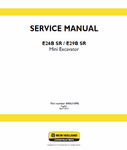 New Holland E26B SR, E29B SR Mini Excavator Service Repair Manual PDF Download