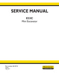 New Holland E33C Mini Excavator Service Repair Manual PDF Download