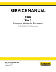 New Holland E35B Tier 3 Compact Hydraulic Excavator Service Repair Manual PDF Download