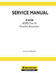 New Holland E385B ROPS Tier 3 Crawler Excavator Service Repair Manual PDF Download